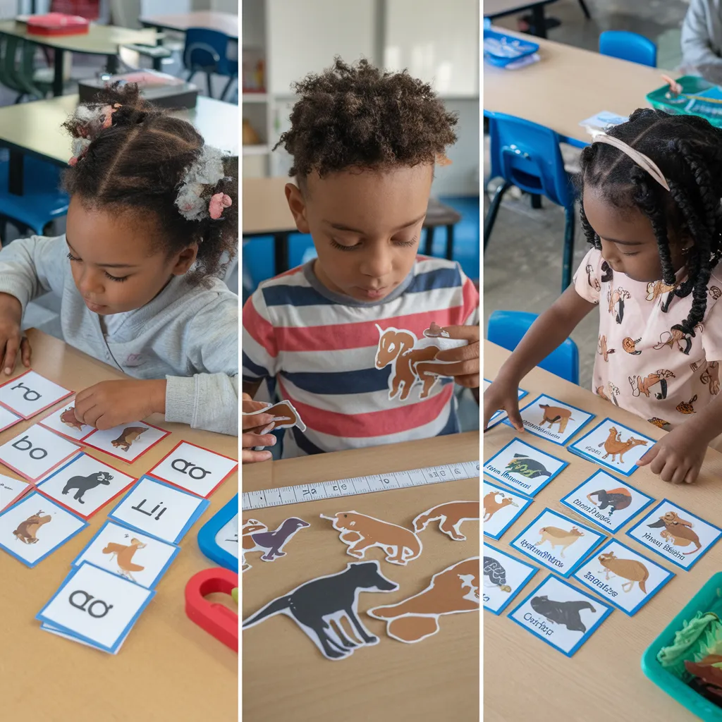 animal theme learning printables
