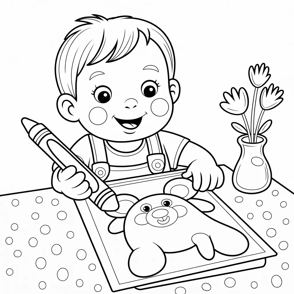 Easy coloring pages for toddlers