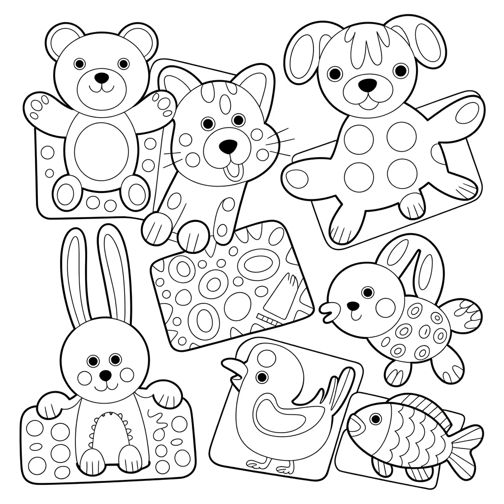Easy coloring pages for toddlers