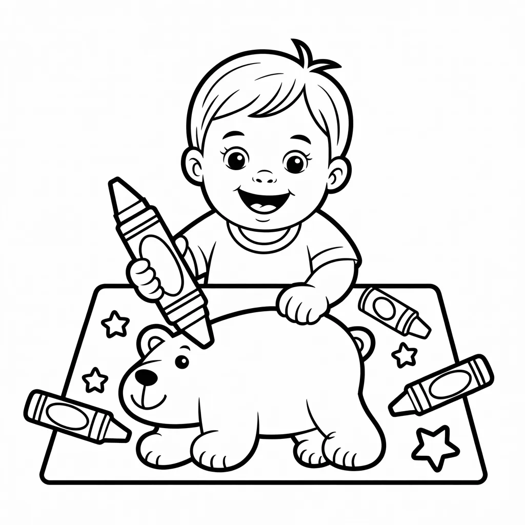 Easy coloring pages for toddlers