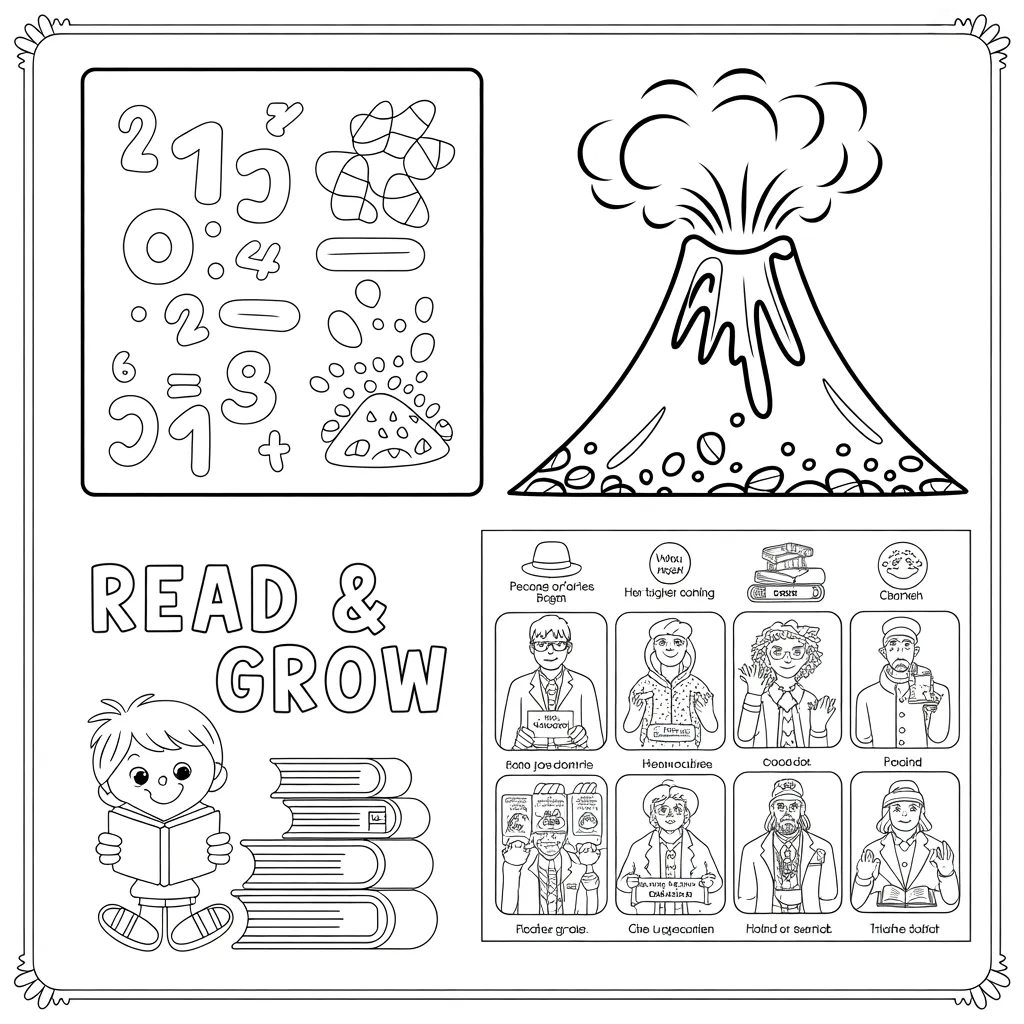 educational coloring sheets