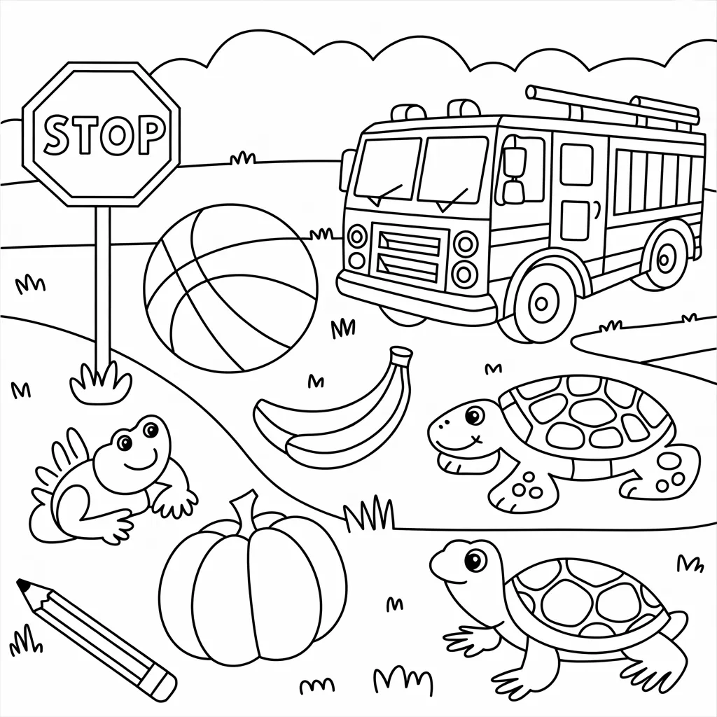 color and learn worksheets