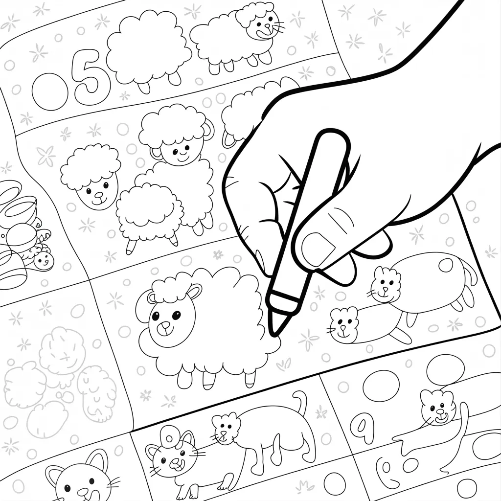 Count and color worksheets