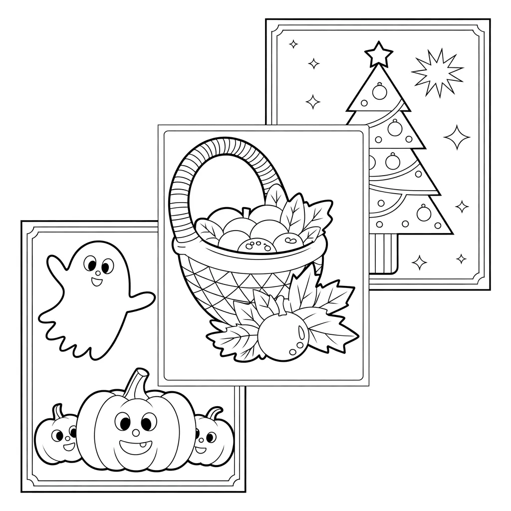 Holiday Coloring Sheets