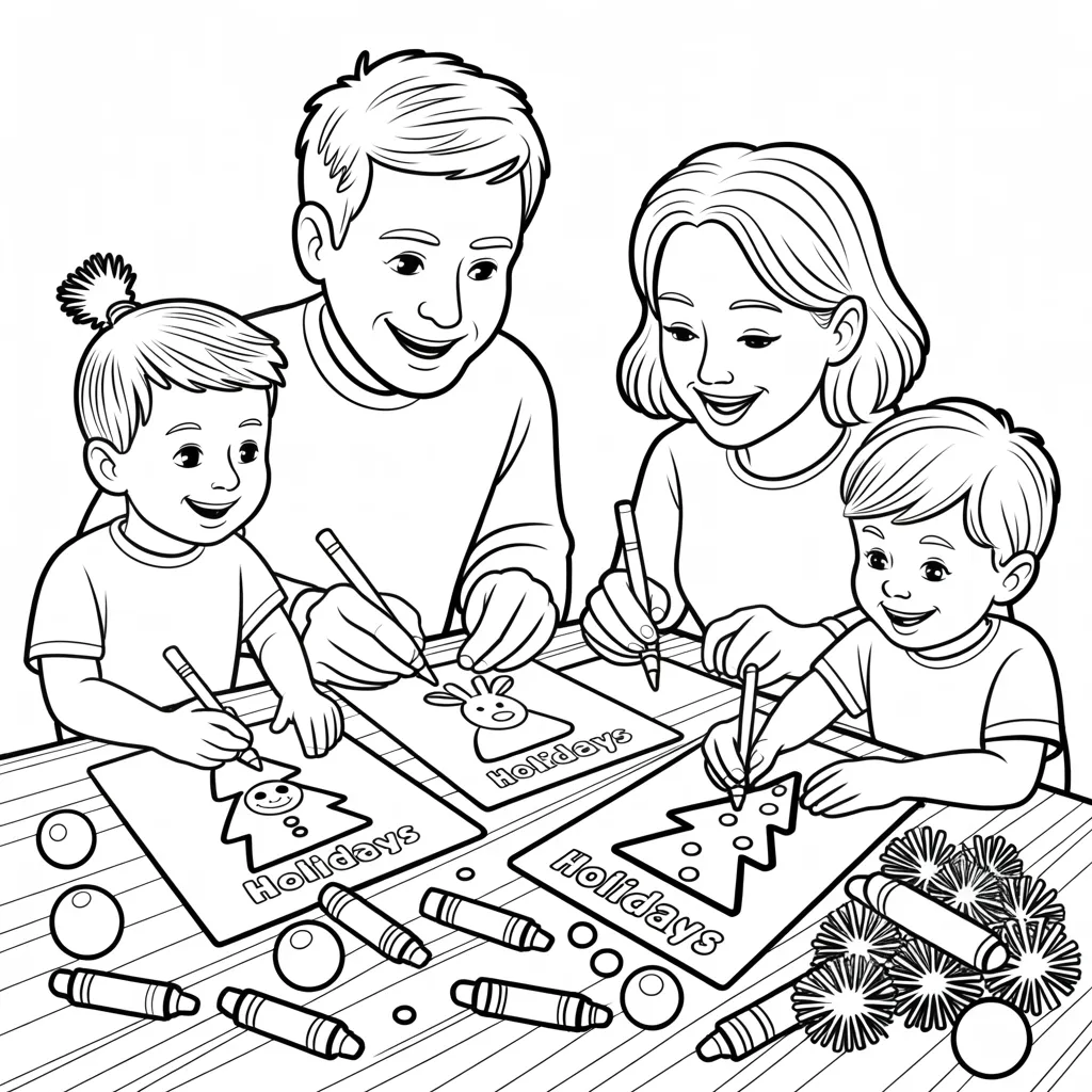 Holiday Coloring Sheets