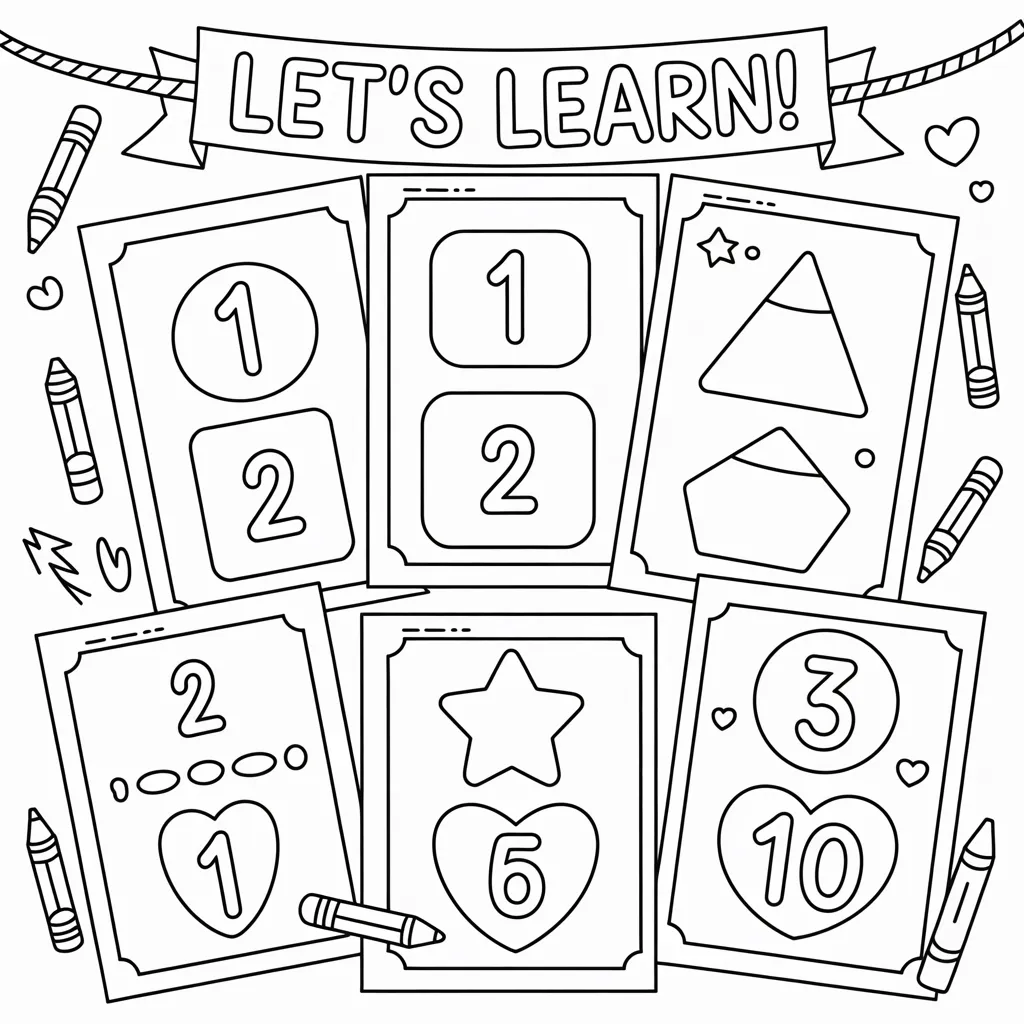 Count and color worksheets