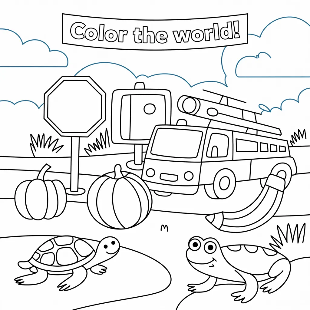 color and learn worksheets