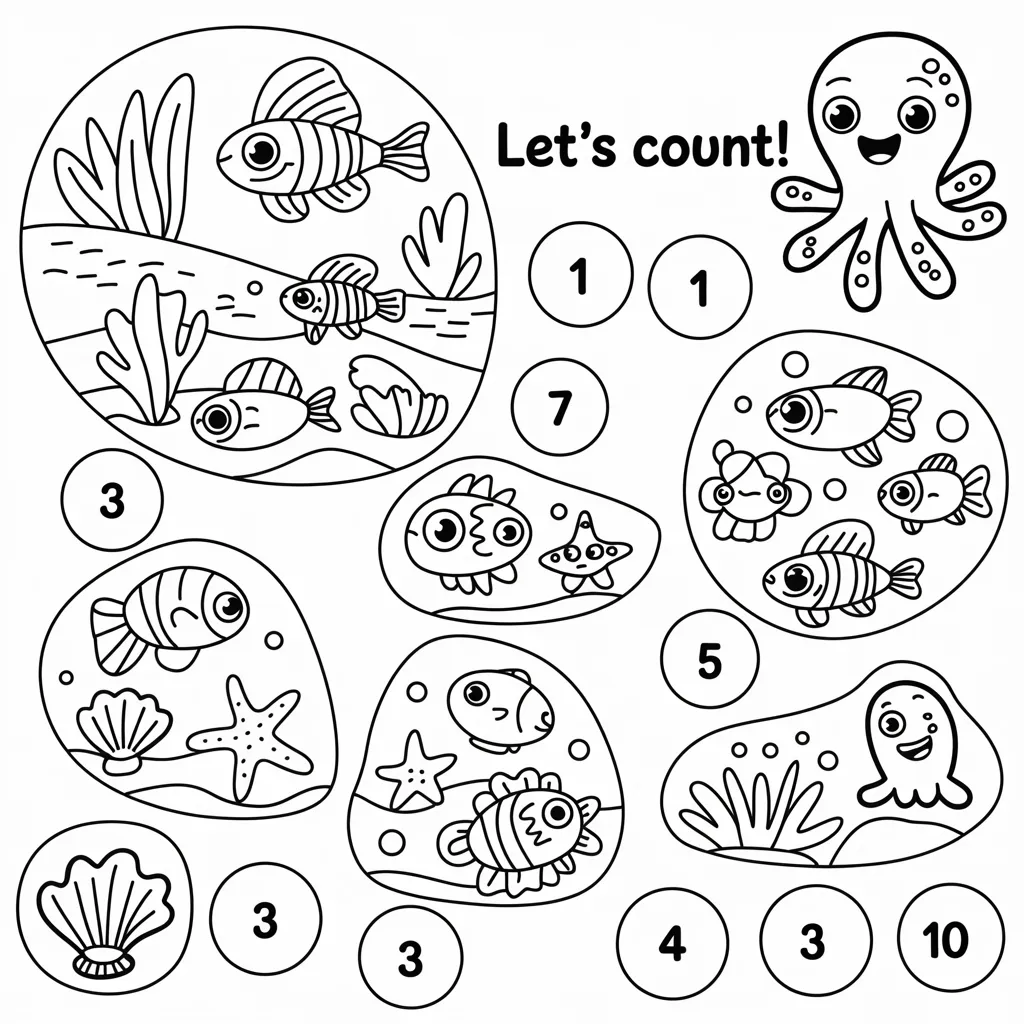 counting worksheets for preschool
