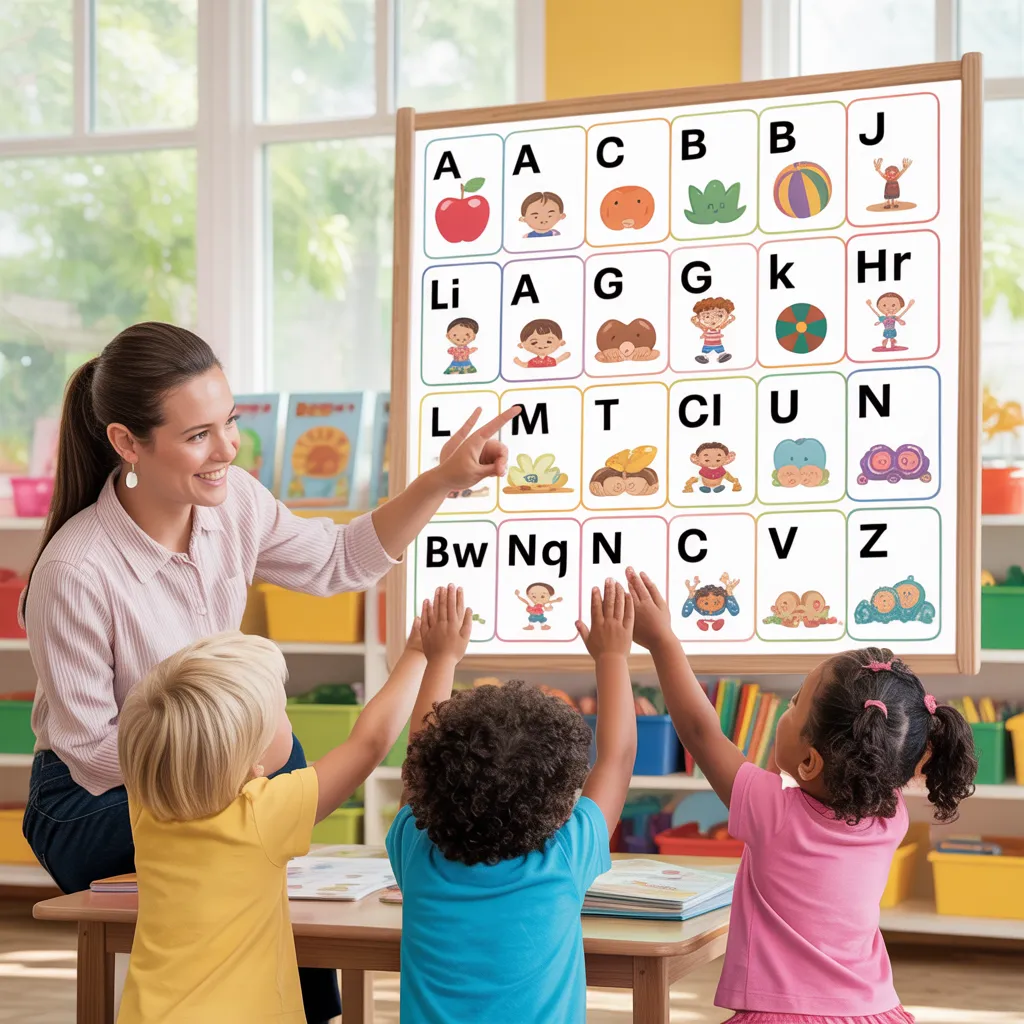 alphabet learning chart