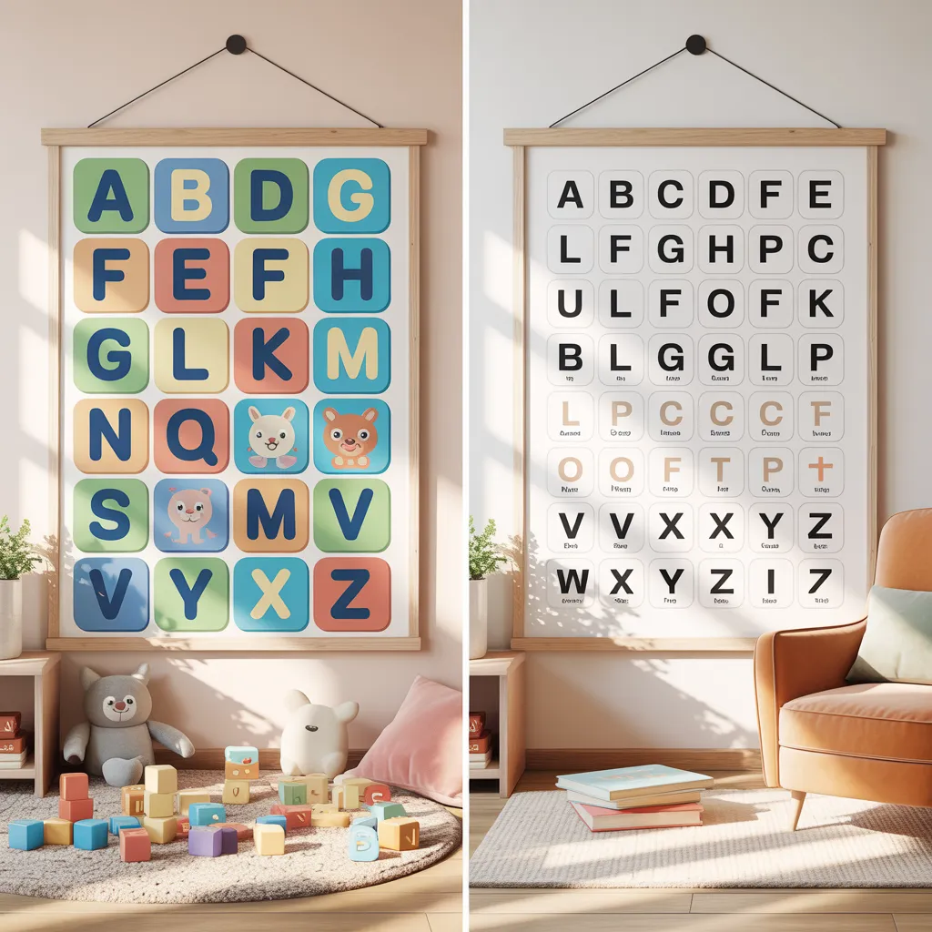 alphabet learning chart
