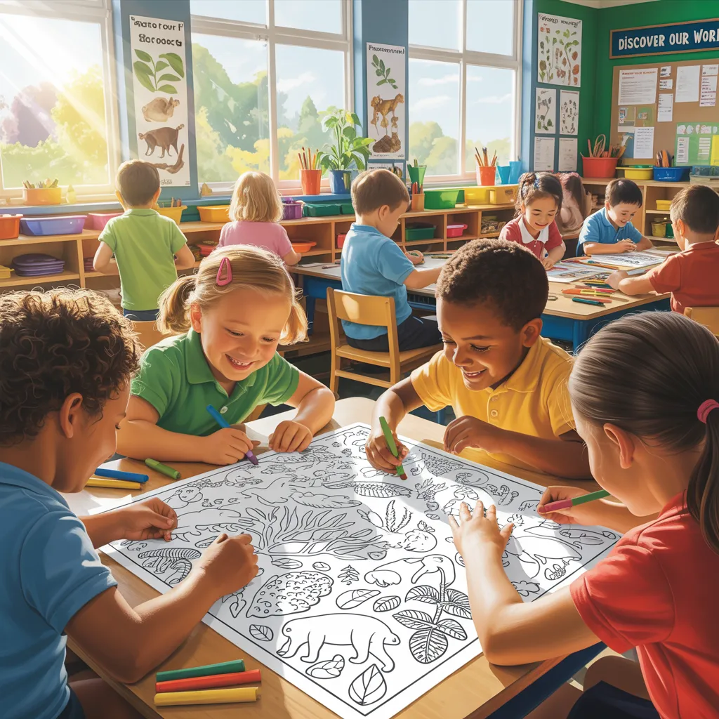 educational coloring sheets
