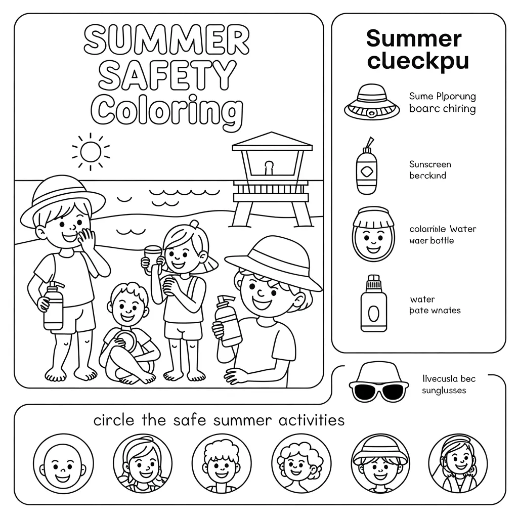 Color the seasons worksheets