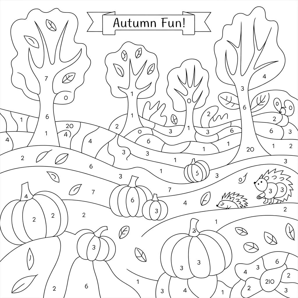 Color by numbers worksheets PDF