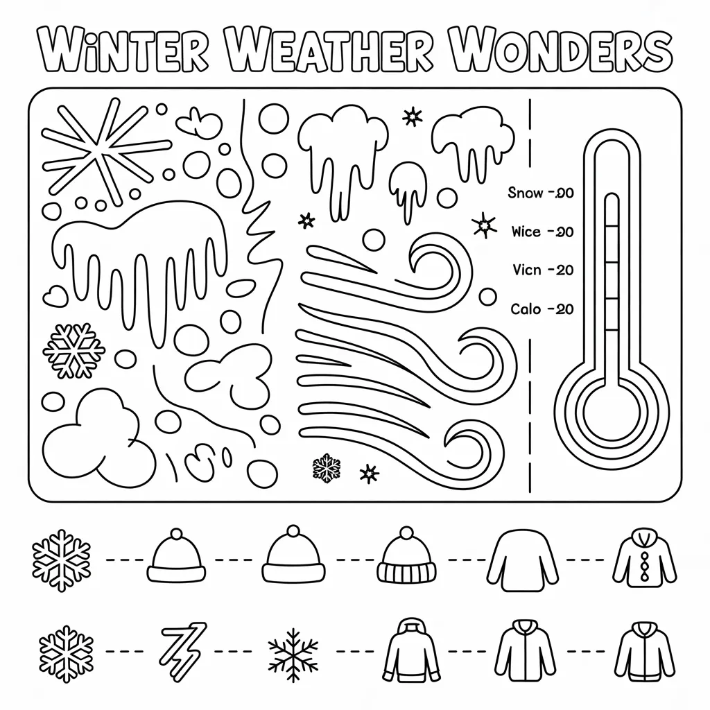 Color the seasons worksheets