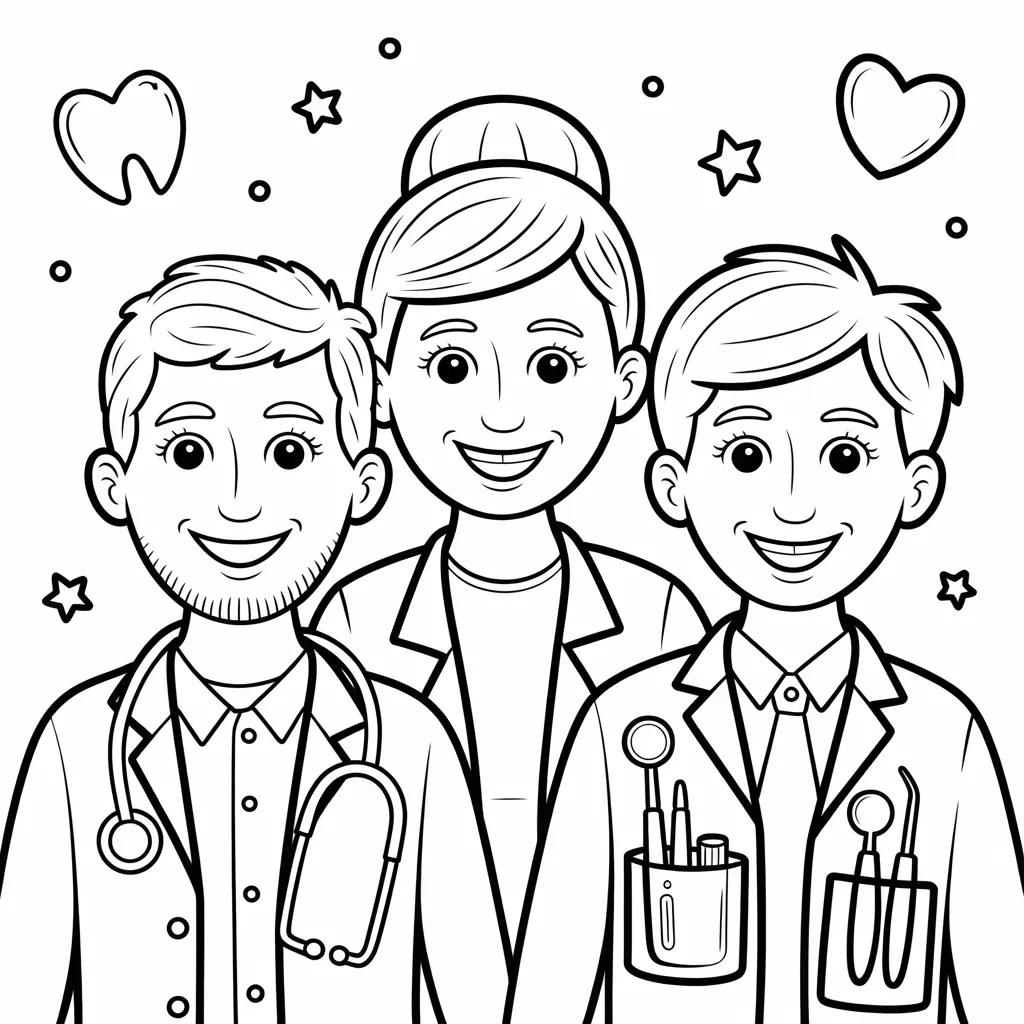 Community helpers coloring pages