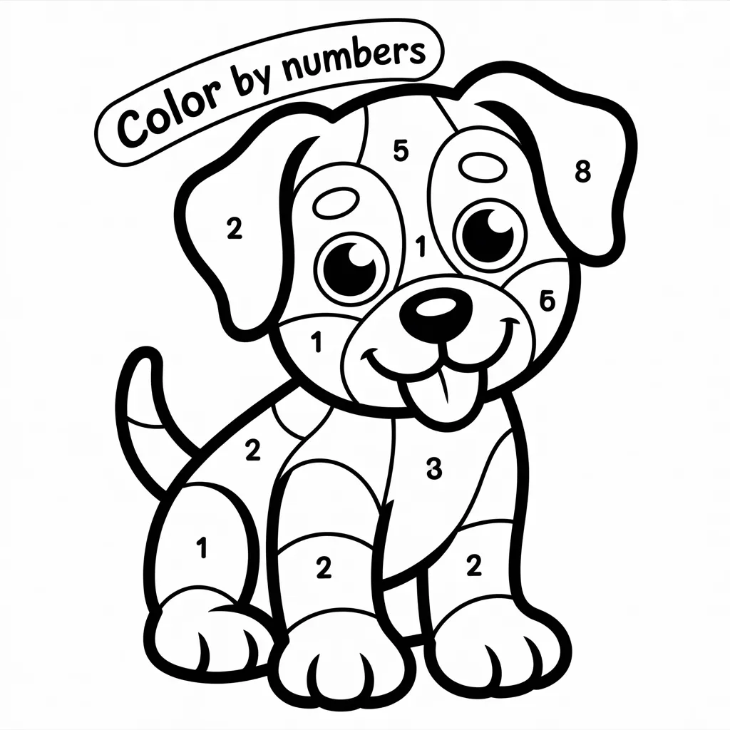 Color by numbers worksheets PDF