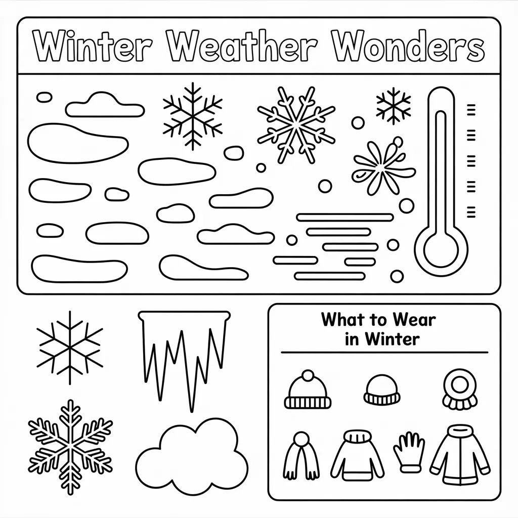 Color the seasons worksheets